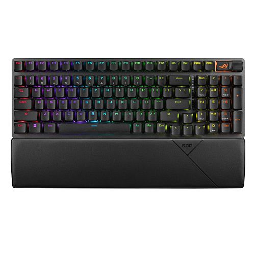 Asus ROG STRIX SCOPE II 96 Wireless Mechanical RGB Gaming Keyboard, 96% Layout, Streamer Hotkeys, Multifunction Controls, Sound-Dampening