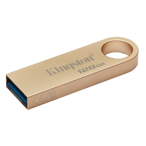 Kingston DataTraveler SE9 G3 128GB USB 3.2 USB Flash Drive, Gold