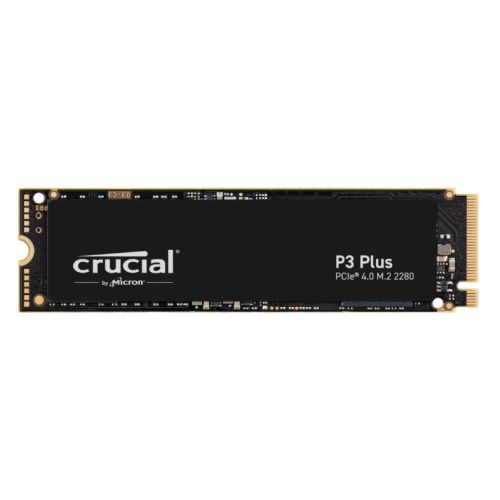 Crucial 1TB P3 Plus M.2 NVMe Gen4 SSD, M.2 2280, PCIe 4.0 x4, 3D NAND, R/W 5000/3600 MB/s