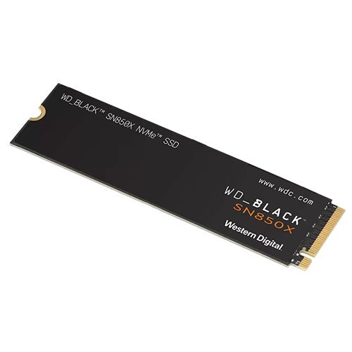 WD Black SN850X (WDS100T2X0E) 1TB NVMe SSD, M.2 Interface, PCIe Gen4, 2280, Read 73000MB/s, Write 6300MB/s, 5 Year Warranty