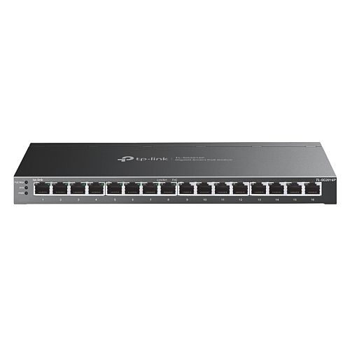 TP-LINK (SG2016P) JetStream 16-Port Gigabit Smart Switch with 8-Port PoE+, Centralized Management