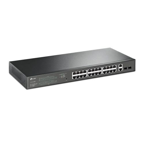 TP-LINK (TL-SG1428PE) 28-Port Gigabit PoE+ Easy Smart Switch, 24-Port PoE+, 2 SFP Ports, Rackmountable