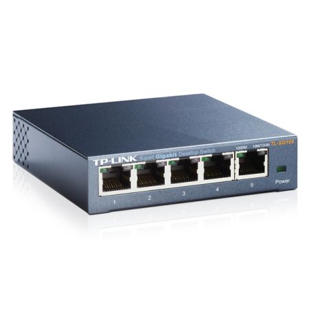 TP-Link TL-SG105 5-Port 10/100/1000Mbps Metal Gigabit Desktop Switch