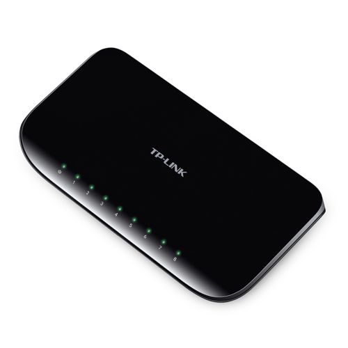 TP-LINK (TL-SG1008D) 8-Port Gigabit Unmanaged Desktop Switch, Plastic Case