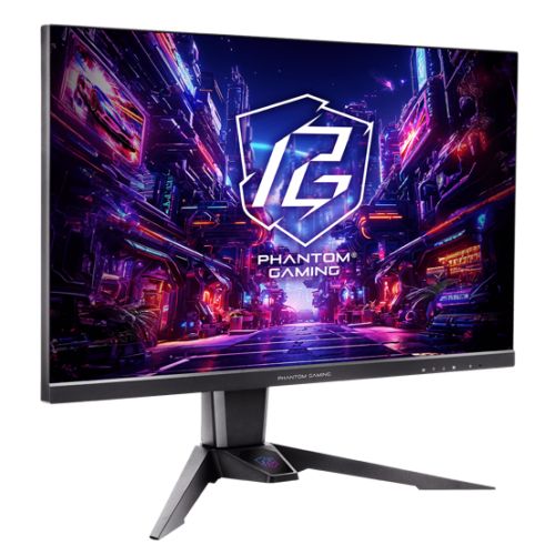 Asrock 27″ Phantom Gaming QHD IPS Gaming Monitor (PG27QFT2A), 2560 x 1440, 1ms, 2 HDMI, DP, 180Hz, HDR 400, Wi-Fi Antenna, VESA