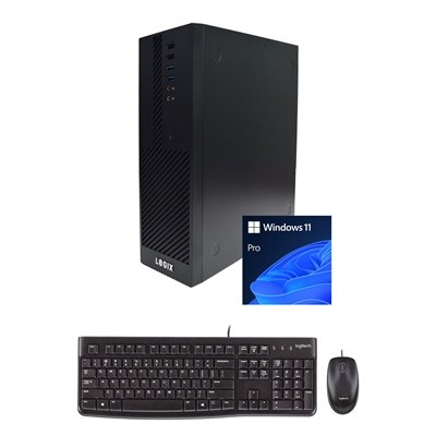 LOGIX 14th Gen Intel Core i3 Quad Core Small Form Factor SFF Business / Education PC with 8GB RAM, 250GB SSD, Windows 11 Pro, Keyboard, Mouse & 3 Year Warranty