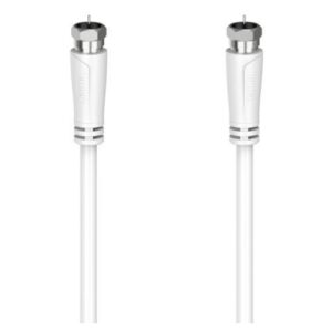 Hama SAT Connection Cable, F-Plug to F-Plug, 90dB, 3 Metres, White