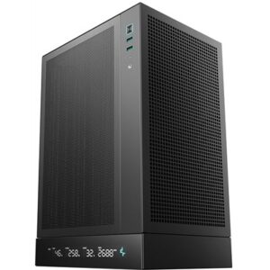 Deepcool CH170 Digital Mini-ITX Case - High Airflow, Supports Water Cooling, Ultra-Quiet Operation, Compact Design for Efficient Space Management