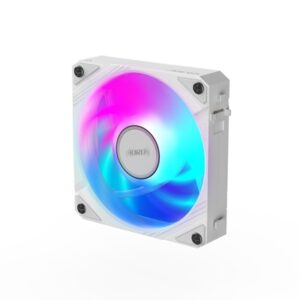 Gigabyte AORUS EZ Chain Fan 120 ICE - High-Performance 120mm ARGB Case Fan with EZ-Chain Design, Hydro Dynamic Bearing, and Quiet Operation