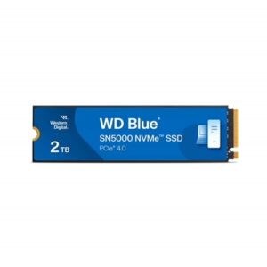 WD Blue SN5000 (WDS200T4B0E-00CNZ0) 2TB NVMe SSD, M.2 Interface, PCIe Gen4, 2280, Read 5150MB/s, Write 4850MB/s, 5 Year Warranty