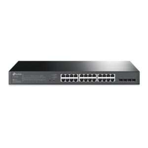TP-LINK (TL-SG2428P) JetStream 28-Port Gigabit Smart Switch with 24-Port PoE+, 4 GB SFP Slots, Rackmountable