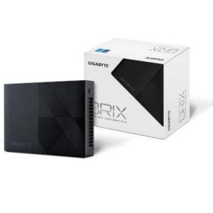Gigabyte BRIX (GB-BN1P-N200) Barebone Kit, Intel N200 3.2GHz Quad Core CPU, 1 x DDR4 SO-DIMM Slot, 2 x M.2 2280 Slots, Wi-Fi 6 & Bluetooth 5.2
