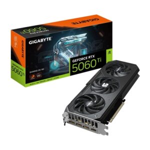 Gigabyte NVIDIA GeForce RTX 5060 Ti Gaming OC 8G Graphics Card, 8GB GDDR7, 4608 CUDA Cores, 2647 MHz Core Clock, Triple Fan, RGB, 3x DisplayPorts / 1x HDMI Ports