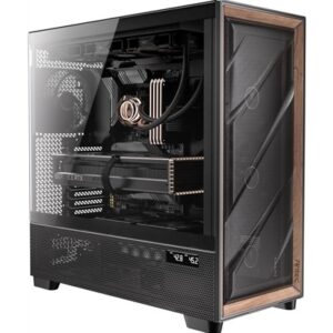 Antec Flux PRO Full Tower Gaming Case, 1 x USB Type-C / 2 x USB 3.0, Tempered Glass Side Window Panel, Multi-Directional Vent Design, 6 x Pre-Installed ARGB LED Fans, E-ATX (=285mm), ATX, Micro-ATX, ITX Compatible