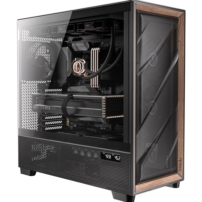 Antec Flux PRO Full Tower Gaming Case, 1 x USB Type-C / 2 x USB 3.0, Tempered Glass Side Window Panel, Multi-Directional Vent Design, 6 x Pre-Installed ARGB LED Fans, E-ATX (=285mm), ATX, Micro-ATX, ITX Compatible Antec Flux PRO Full Tower Gaming Case, 1 x USB Type-C / 2 x USB 3.0, Tempered Glass Side Window Panel, Multi-Directional Vent Design, 6 x Pre-Installed ARGB LED Fans, E-ATX (=285mm), ATX, Micro-ATX, ITX Compatible