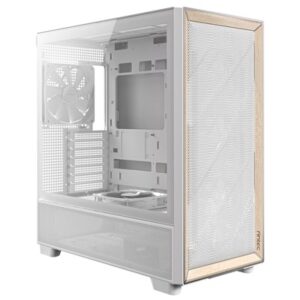 Antec FLUX Mid Tower Gaming Case, 1 x USB Type-C / 2 x USB 3.0, Tempered Glass Side Window Panel, Multi-directional Vent Design, 5 x Pre-Installed PWM Fans, E-ATX (=330mm), ATX, Micro-ATX, ITX Compatible