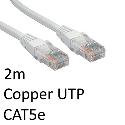 RJ45 (M) to RJ45 (M) CAT5e 2m White OEM Moulded Boot Copper UTP Network Cable RJ45 (M) to RJ45 (M) CAT5e 2m White OEM Moulded Boot Copper UTP Network Cable