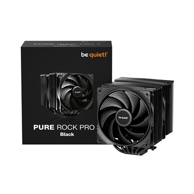 be quiet! Pure Rock Pro 3 CPU Cooler, Black, Universal Socket, 2 x Pure Wings Fans, 2000RPM, only 34.8dB(A) at maximum fan speed, 250W TDP, 3-year manufacturer’s warranty be quiet! Pure Rock Pro 3 CPU Cooler, Black, Universal Socket, 2 x Pure Wings Fans, 2000RPM, only 34.8dB(A) at maximum fan speed, 250W TDP, 3-year manufacturer's warranty