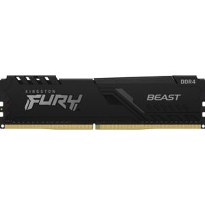 Kingston FURY Beast KF432C16BB/16 16GB (1x 16GB) DIMM System Memory, 3200MHz, DDR4, CL16, Black, Intel XMP
