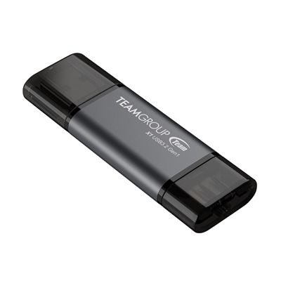 Team TX13128GC01 2 in 1 Dual OTG 128GB Flash Drive, X1 USB 3.2 Gen1, Type C & A, Plug and Play Team TX13128GC01 2 in 1 Dual OTG 128GB Flash Drive, X1 USB 3.2 Gen1, Type C & A, Plug and Play