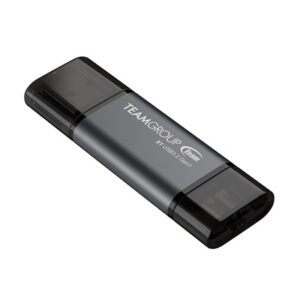 Team TX1364GC01 2 in 1 Dual OTG 64GB Flash Drive, X1 USB 3.2 Gen1, Type C & A, Plug and Play