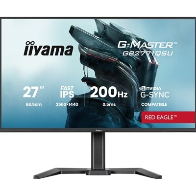 iiyama G-Master Red Eagle gaming monitor GB2771QSU-B1 27″ Black, Height Adjustable, QHD Resolution, Ultra Slim Bezel, IPS, 200Hz, 0.5ms, Nvidia G-Sync, HDMI, Display Port, USB Hub iiyama G-Master Red Eagle gaming monitor GB2771QSU-B1 27" Black, Height Adjustable, QHD Resolution, Ultra Slim Bezel, IPS, 200Hz, 0.5ms, Nvidia G-Sync, HDMI, Display Port, USB Hub