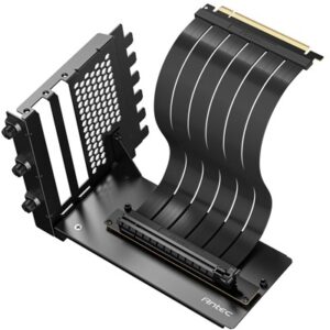 Antec RTX50 PCIe 5.0 Riser Cable with 90 degree Bracket Mount, Black, Designed To Allow Vertical Mounting Of A Graphics Card