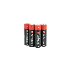 Verbatim (49501) AA Battery Alkaline 4 Pack Shrink Wrap
