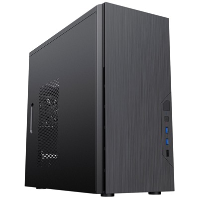 CiT Course Case, Home & Business, Black, Micro Tower, 2 x USB 3.0 / 1 x USB 2.0, Brushed Aluminium Finish for a Refined and Tidy Look, Micro ATX, Mini-ITX CiT Course Case, Home & Business, Black, Micro Tower, 2 x USB 3.0 / 1 x USB 2.0, Brushed Aluminium Finish for a Refined and Tidy Look, Micro ATX, Mini-ITX