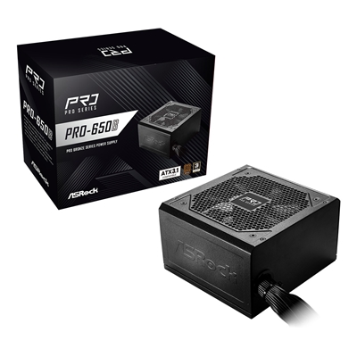ASRock PRO-650B 650B ATX Power Supply Unit, 80 PLUS Bronze Certified, Low noise 120mm FAN, High Efficiency PSU ASRock PRO-650B 650B ATX Power Supply Unit, 80 PLUS Bronze Certified, Low noise 120mm FAN, High Efficiency PSU