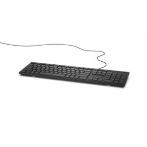 Dell KB216 Wired Multimedia Keyboard, Full-Size Keyboard, USB Plug-and-Play, Compatible with PC and Laptop, QWERTY, UK English Layout, Black