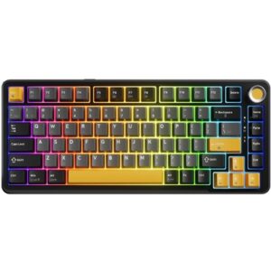 MARVO Titan 75 KG986W Wireless Mechanical Gaming Keyboard, Tri-Mode Connectivity, Wired, 2.4GHz & Bluetooth, Hot-Swappable Mechanical Switches, Vibrant RGB Backlighting, Full-Key Anti-Ghosting - UK Layout